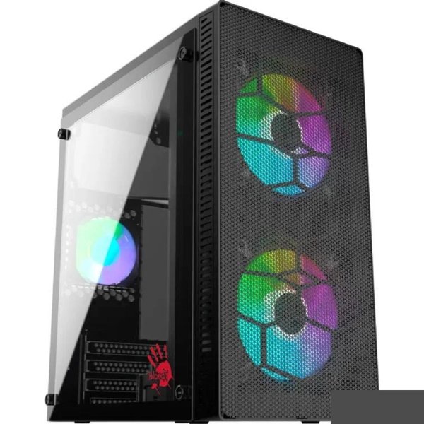 Корпус Bloody BD-CC101 черный без БП mATX 1x80mm 1x92mm 2x120mm 2xUSB2.0 1xUSB3.0 audio