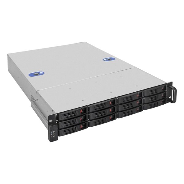Exegate EX292490RUS Серверный корпус ExeGate Pro 2U660-HS12 <RM 19", высота 2U, глубина 660, без БП, 12xHotSwap, >