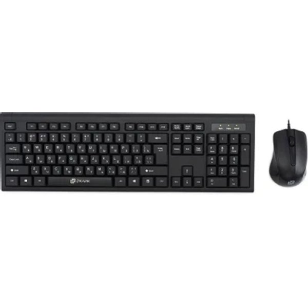 Клавиатура + мышь Oklick 600M black USB [337142]