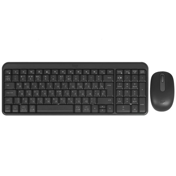 920-013853 Logitech Клавиатура + мышь MK250 оригинальная заводская гравировка RU/LAT