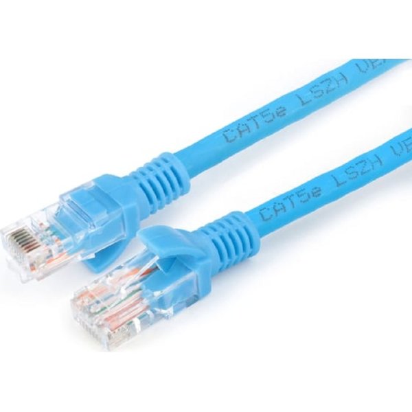 Cablexpert Патч-корд LSZH медный UTP кат.5e, 2м, литой, многожильный (синий) [PP30-2M/B]