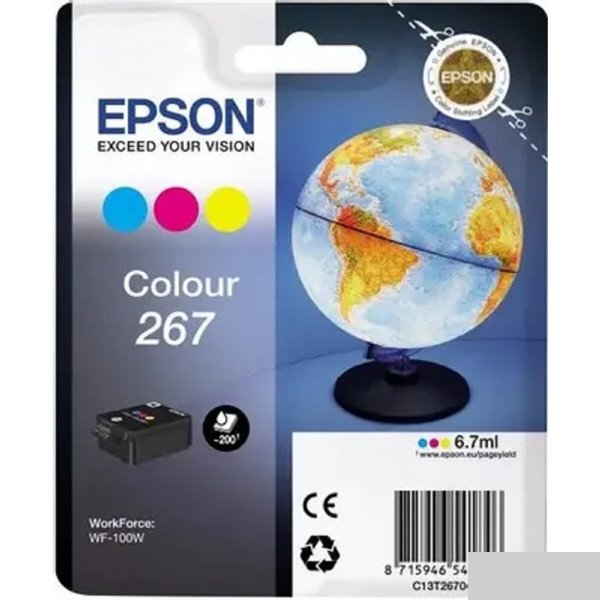 EPSON C13T26704010 Картридж цветной для WF-100