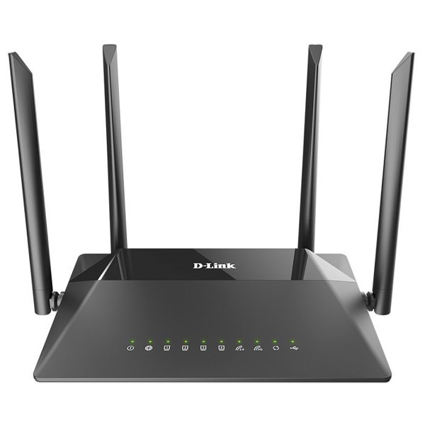 D-Link DIR-825/RU/R5A Беспроводной двухдиапазонный гигабитный маршрутизатор AC1200 Wave 2 с поддержкой MU-MIMO, EasyMesh, 3G/LTE и USB-портом