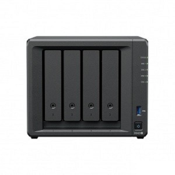 Synology DS423+ Сетевое хранилище NAS, слоты 4x2.5"/3.5" SATA3, 2xM.2-PCI-E, 2x1 Гбит/с, 2xUSB 3.X, Intel Celeron J4125/4x2 ГГц, DDR4 2Gb, 90W