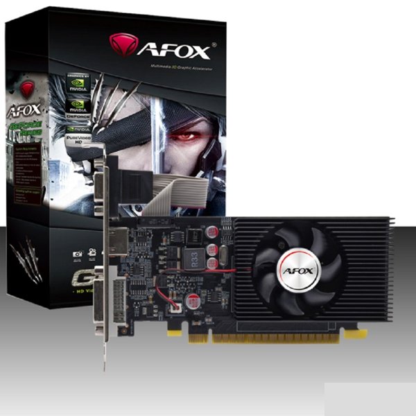 Видеокарта AFOX GT730 2GB GDDR5 648bit VGA/DVI/HDMI  LP 1FAN (AF730-2048D5L2) RTL