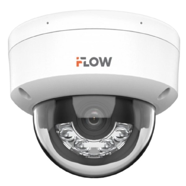 iFLOW F-IC-2442C2MS(4mm) Value 4Мп уличная купольная IP-камера с гибридной Smart подсветкой до 30м и технологией SharpSense