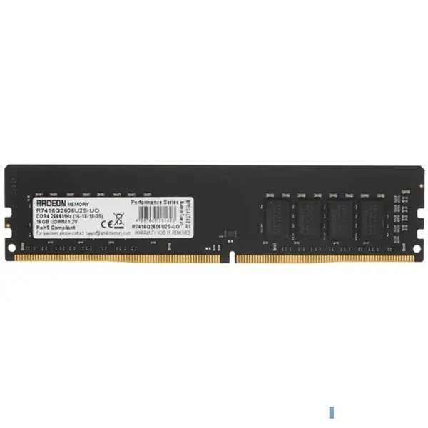 AMD DDR4 DIMM 16GB R7416G2606U2S-UO PC4-21300, 2666MHz