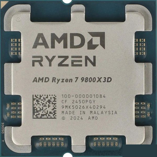 Товар с витрины. Протестирован. CPU AMD Ryzen 7 9800X3D OEM (100-000001084){Granite Ridge, 4nm, C8/T16, Base 4,7GHz, Turbo 5,2GHz, GPU Radeon Graphics, L3 96Mb, TDP 120W, SAM5}