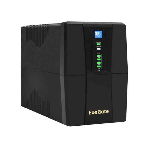 Exegate EP285475RUS ИБП ExeGate Power Back BNB-850.LED.AVR.EURO.RJ <850VA/480W, LED, AVR,2 евророзетки, RJ45/11, Black>