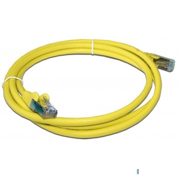 Патч-корд RJ45 - RJ45, 4 пары, FTP, категория 6A, 3 м, желтый, LSZH, LANMASTER