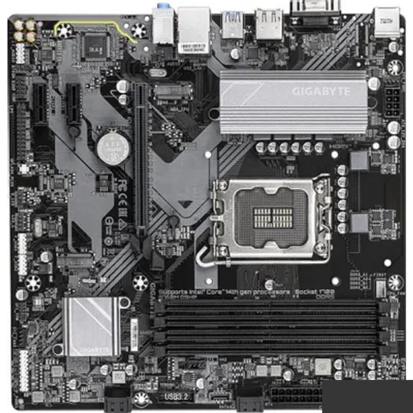 Gigabyte B760M D3HP {LGA1700, B760, 4*DDR5, 4*SATA, 2*M.2, 3*USB 3.2, 2*USB 2.0, 1*PCIx16, 2*PCIx1, D-Sub+HDMI+DP, mATX} RTL