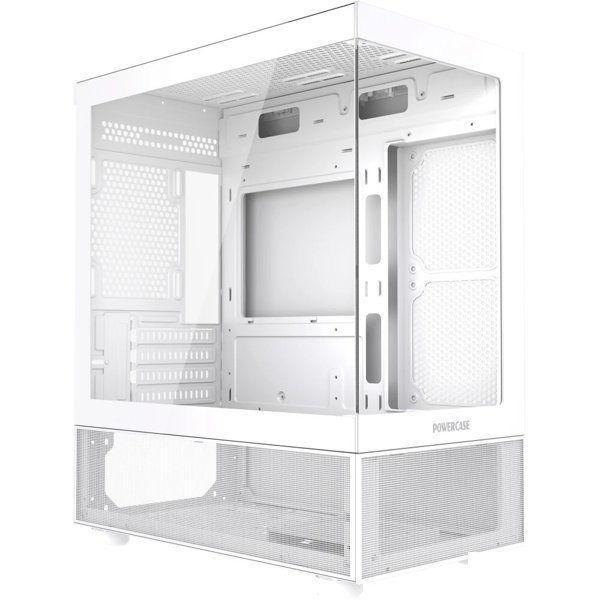 Powercase Vision Micro M2, Tempered Glass, белый, mATX (CVMWM2-L0)