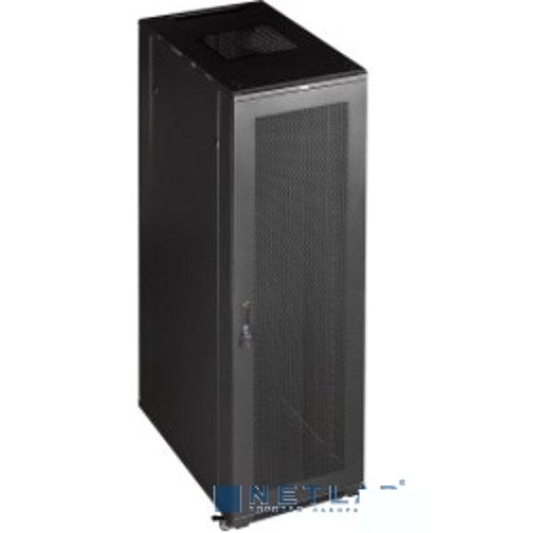 Шкаф коммутационный Lanmaster (TWT-CBB-18U-6X8-G1) 18U 600x800мм пер.дв.стекл металл 2 бок.пан. 800кг черный