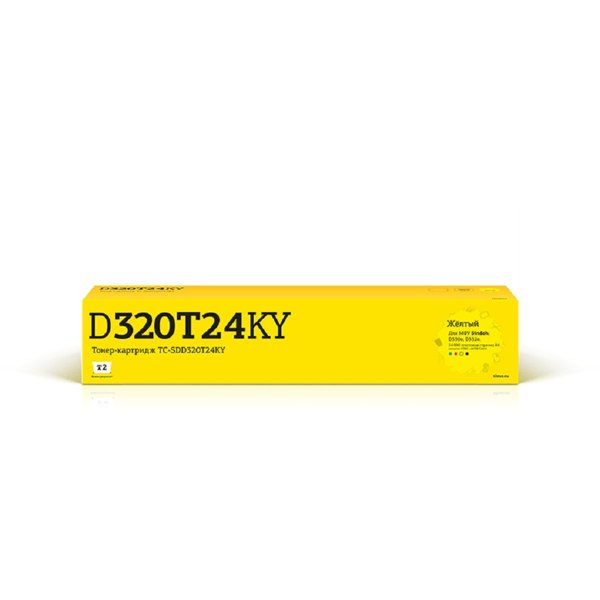 T2  TC-SDD320T24KY Тонер-картридж для Sindoh D330e/D332e (24000 стр.) желтый, с чипом