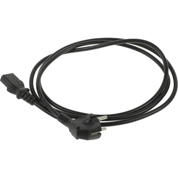 REM Шнур питания с заземлением IEC 60320 C13/EU-Schuko, 10А/250В (3x1,0), длина 1,8 м. (R-10-Cord-C13-S-1.8)