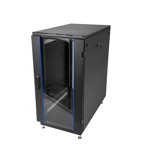 ЦМО Шкаф телекоммуникационный напольный 18U (600x800) дверь стекло, цвет чёрный (ШТК-М-18.6.8-1ААА-9005)