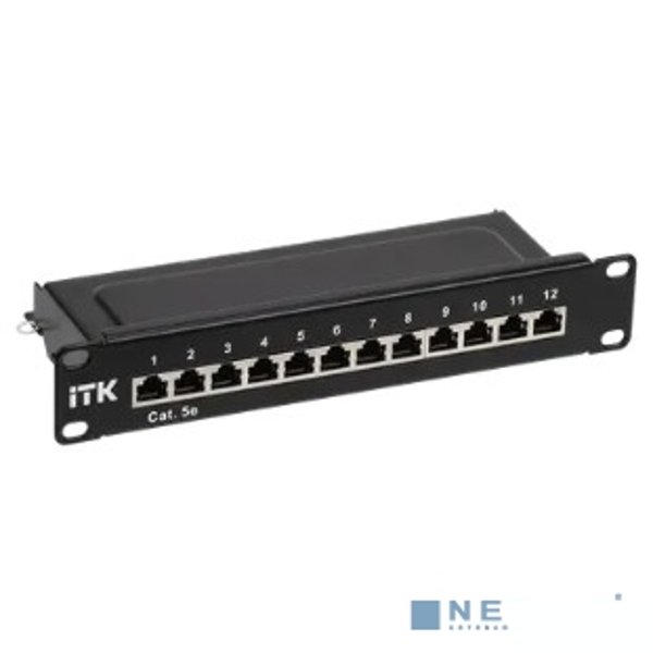 ITK 1U патч-панель кат.5E STP 12 портов 10" (Dual IDC) (PP12-1UC5ES-D05-10)