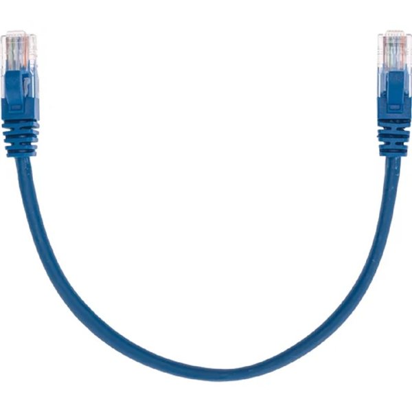 Rexant (02-0104-03) Патч-корд U/UTP, CAT 5e, RJ45-RJ45, 26AWG, LSZH, синий, 0,3м