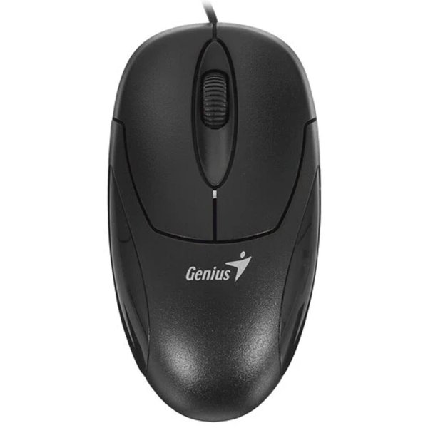 Genius Мышь XScroll V3 black { USB, G5 optical 1000dpi, подходит под обе руки } [31010233100/31010021400]