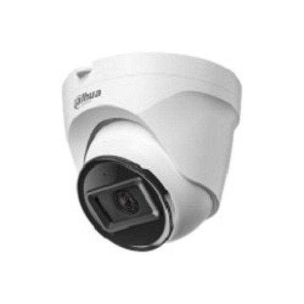 DAHUA DH-IPC-T1E20P-A-0280B Уличная турельная IP-видеокамера 2Мп; 1/3” CMOS; 2.8мм; Smart подсветка; ИК 30м; IP67; обнаружение людей; встроенный микрофон; корпус: пластик