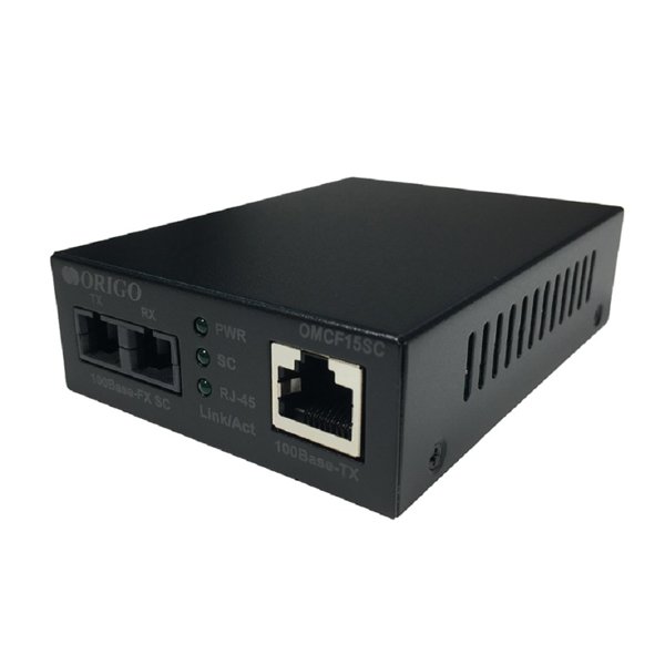 ORIGO OMCF15SC/A1A Медиаконвертер 100Base-TX / 100Base-FX (SC), 1310 нм, одномод, до 15 км