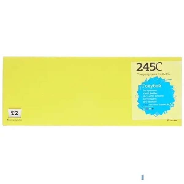 T2 TN-245C Картридж TC-B245C для Brother HL-3140CW/3170CDW/DCP-9020CDW/MFC-9330CDW (2200 стр.) голубой