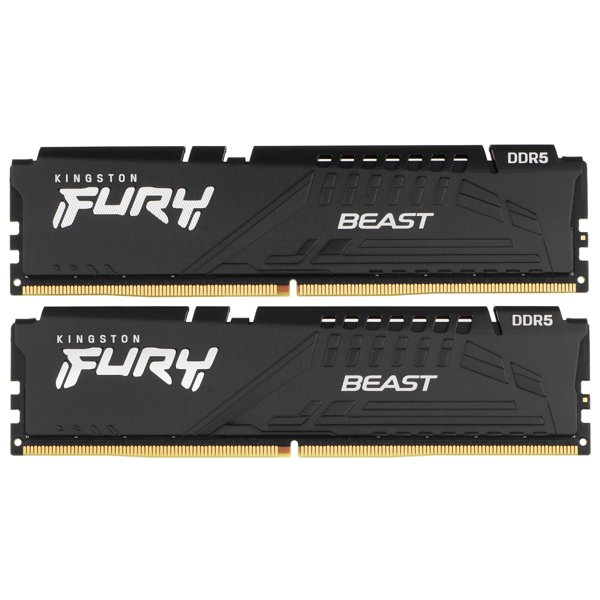 Kingston DDR5 DIMM 64GB 6000MT/s CL36 (Kit of 2) FURY Beast Black