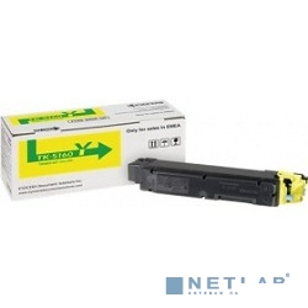 Kyocera-Mita TK-5160Y Тонер-картридж, Yellow {P7040cdn (12 000 стр.)}