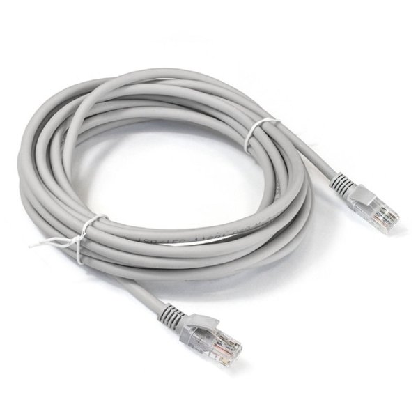Exegate EX290422RUS Патч-корд LSZH UTP-RJ45-RJ45-5e-10M-LSZH-GY, UTP, cat.5e, 10м, серый