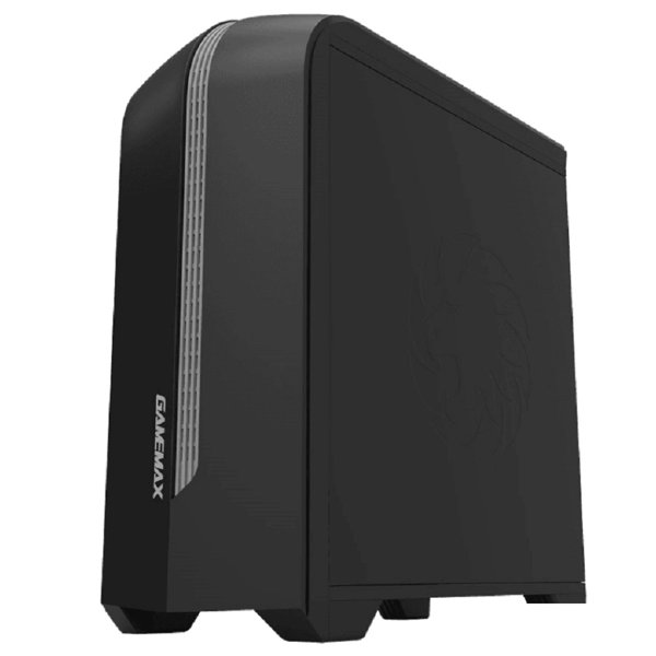 GameMax Корпус Centauri Black Gray без БП (ATX,Черн-сер,USB3.0, Зак.стекло, 1*120мм. RGB, пыл.фил.)