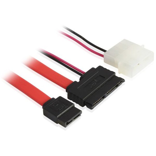 Greenconnect micro SATA - SATA II, molex 0.5м