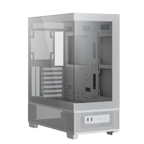 XASTRA Корпус Q500-0F White ATX/Aquarium/Screewless/no fans/ Q500-0F-WH