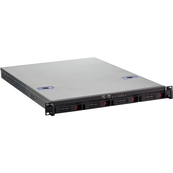 Exegate EX288493RUS Серверный корпус ExeGate Pro 1U660-HS04 <RM 19", высота 1U, глубина 660, БП 1U-800ADS, 4xHotSwap, USB>