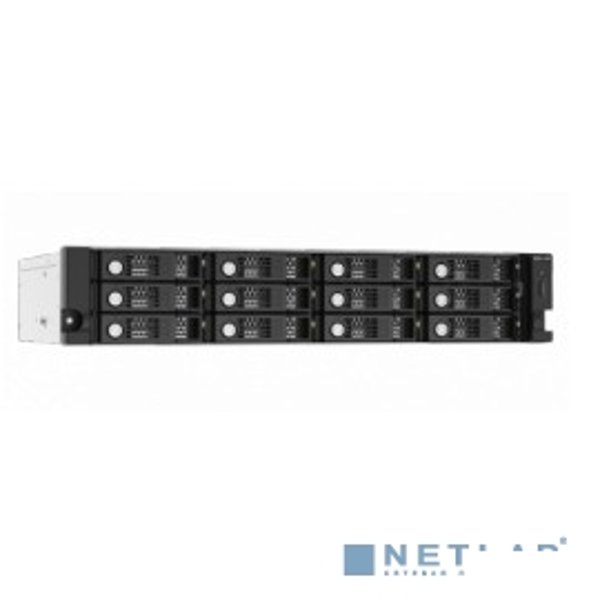 QNAP TL-R1220Sep-RP SAS-модуль расширения, 12 отсеков 3,5"/2,5" SAS/SATA 12/6 Гбит/с, стоечное исполнение, 2 блока питания