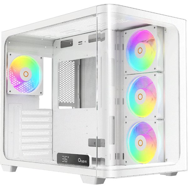 Case Ocypus Iota C70 WH Curve ARGB Digital ATX / win / white / 6 ARGB fans / no PSU / Tempered Glass