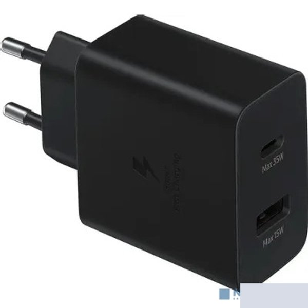Сетевое зарядное устройство Samsung Adapter 35W Black (1xUSB-C, 1xUSB-A) (EP-TA220NBEGEU)