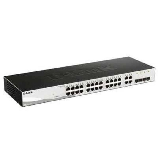 D-Link DGS-1210-28/F3A Управляемый L2 коммутатор с 24 портами 10/100/1000Base-T и 4 комбо-портами 100/1000Base-T/SFP