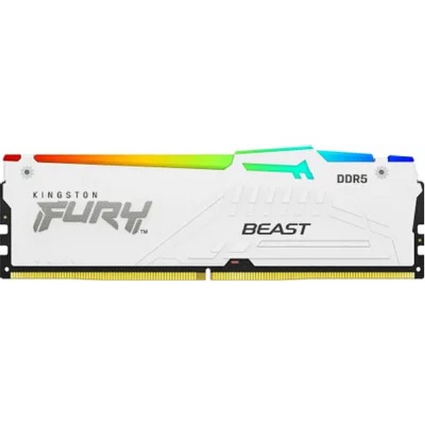 Kingston DDR5 DIMM 16GB Fury Beast KF564C32BWEA-166400МГц  White,  Ret