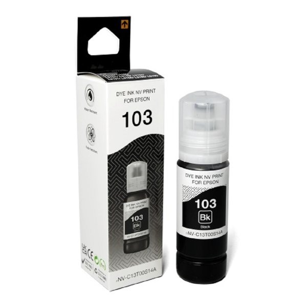 Чернила NVP 103 (NV-C13T00S14A) для Epson L1110, L3100 (70 мл) Black (в коробке) совместимые