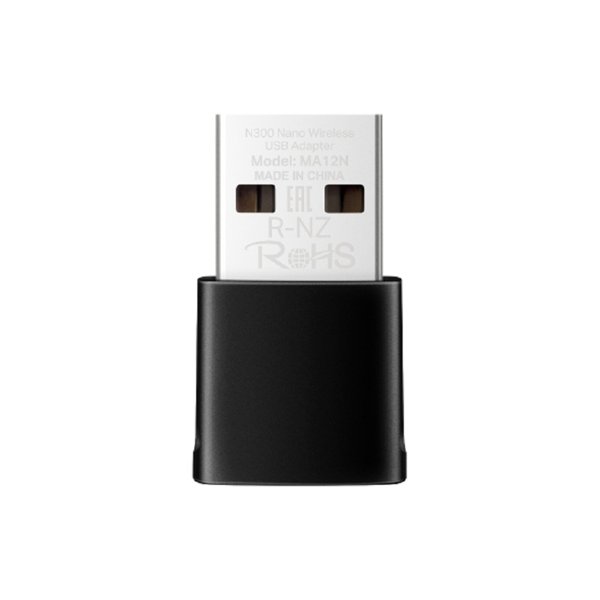 Mercusys MA12N Сверхкомпактный USB-адаптер с поддержкой Wi-Fi N300
