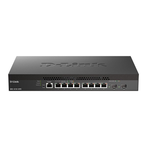 D-Link DXS-1210-10TS/B2A PROJ Управляемый L2+ коммутатор с 8 портами 10GBase-T и 2 портами 10GBase-X SFP+