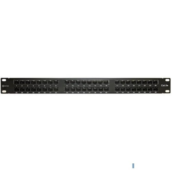 5bites PPU55-06 Патч-панель UTP / 5E / 48P / KRONE / 110 / DUAL IDC / 1U / 19"