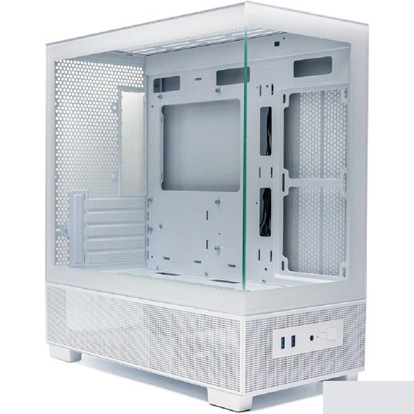 XASTRA Корпус Q500M-0F White mATX/Aquarium/Screewless/no fans/ Q500M-0F-WH