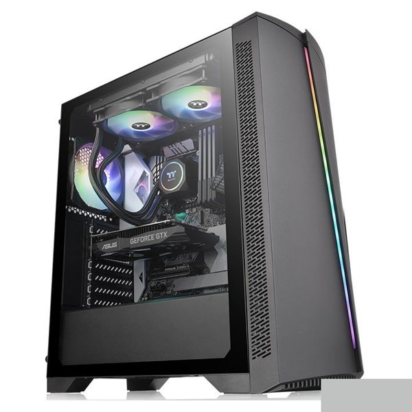 Корпус Thermaltake H350 TG RGB черный без БП ATX 5x120mm 4x140mm 1x200mm 2xUSB2.0 1xUSB3.0 audio bott PSU [CA-1R9-00M1WN-00]