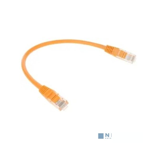 Патч-корд UTP Cablexpert PP12-0.25M/O кат.5e, 0.25м, литой, многожильный (оранжевый)