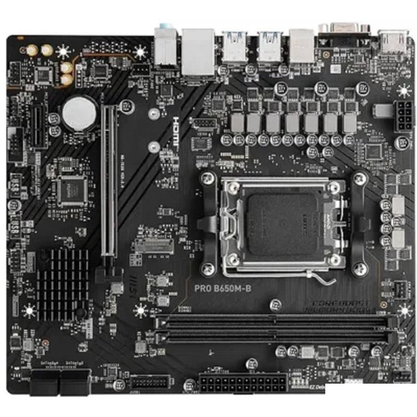 Материнская плата MSI PRO B650M-B, SocketAM5, AMD B650, mATX, Ret