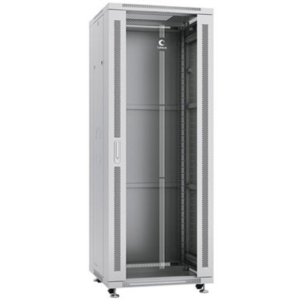 Cabeus SH-05C-37U60/60 Шкаф монтажный телекоммуникационный 19" напольный для распределительного и серверного оборудования 37U 600x600x1833mm (ШхГхВ) передняя стеклянная и задняя сплошная металлическая