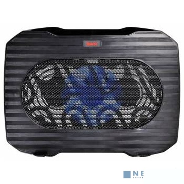 BURO Подставка для ноутбука 15.6"357x265x33mm 1xUSB 1x 140mmFAN 345г металлическая сетка/пластик черный (BU-LCP156-B114)