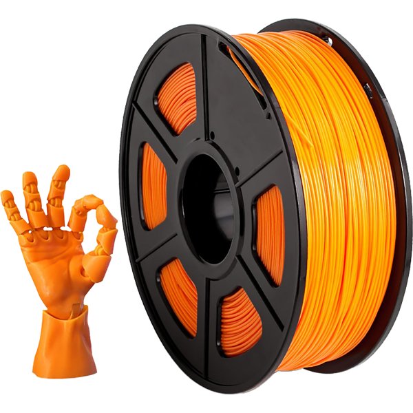 Филамент NVPRINT ABS Orange для 3D печати диаметр 1.75мм  длина 330 метров  масса 1 кг