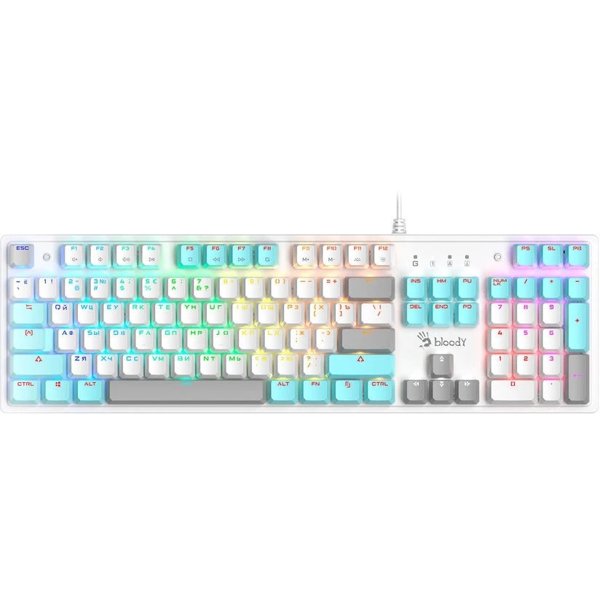 Клавиатура A4Tech Bloody S510N механическая белый USB for gamer LED [1774484]